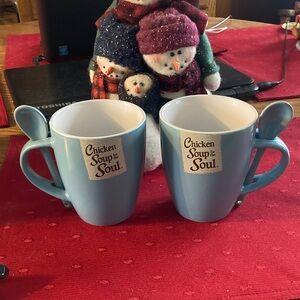 Chicken Soup for the Soul Blue Mugs Set